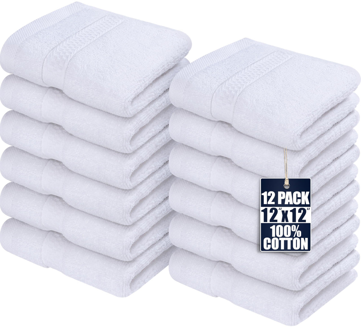 Utopia Towels washcloth soft texture close-up showing plush cotton for gentle daily cleansing.