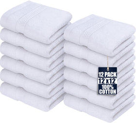 Utopia Towels washcloth soft texture close-up showing plush cotton for gentle daily cleansing.
