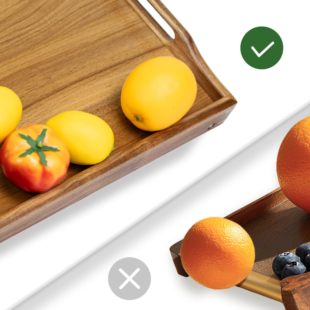 Utoplike Acacia Bed Tray multipurpose design for meals, work, and crafts