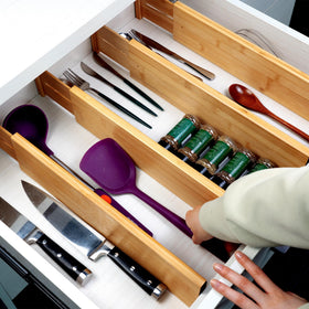 Utoplike dresser drawer organizer ideal for utensils, cosmetics, or small clothing items.
