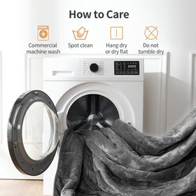 Soft, comforting blanket creates a sleep-friendly atmosphere.