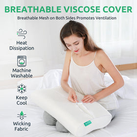 UTTU cervical pillow removable layer illustrates adjustable loft for personalized comfort.