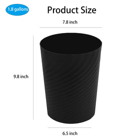 UUJOLY easy-clean trash can, wipe-clean surface for quick maintenance.