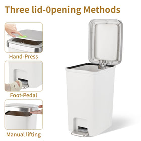 UUJOLY includes three rolls of bags for quick liner changes.