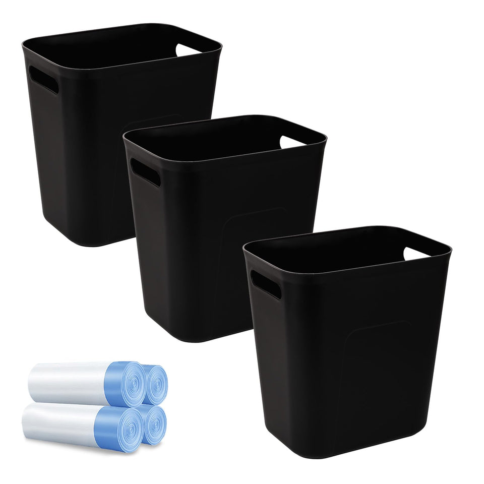 UUJOLY small bathroom trash can front view, compact and space-saving