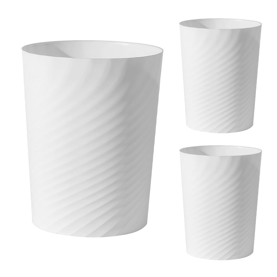 UUJOLY 1.8-gallon bathroom trash can in the 3-pack offers compact waste storage.