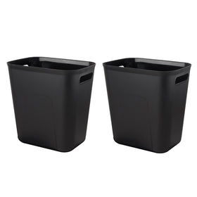 UUJOLY 3.5 gallon bathroom trash can, rectangular, fits under sink, easy to wipe.