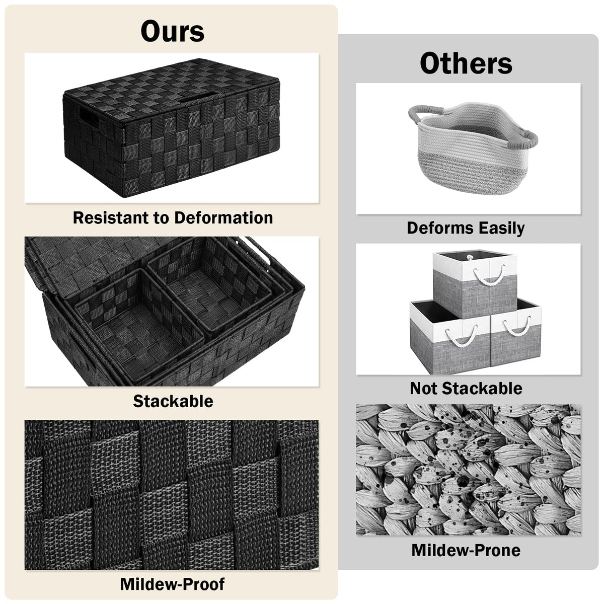 Uvellgift multipurpose storage for closet, kitchen, and office
