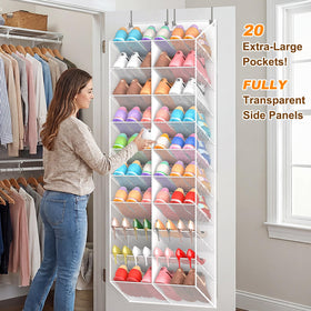 UVIAHOMI 20-pocket design keeps boots and sneakers neatly stored