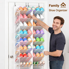 UVIAHOMI breathable mesh shoe rack with side window for quick access