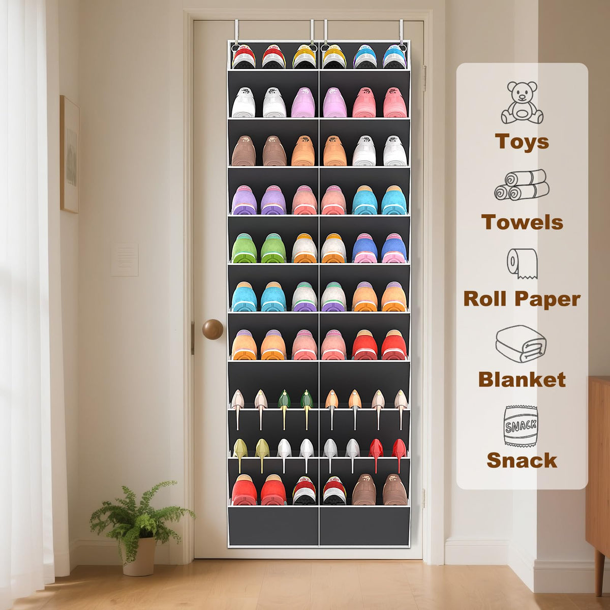 UVIAHOMI versatile storage for towels, toys, and more beyond shoes.