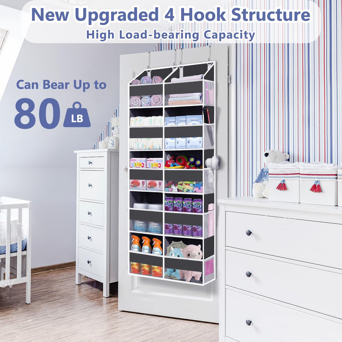 UVIAHOMI 20-inch-wide by 57-inch-high by 7-inch-deep dimensions maximize space.
