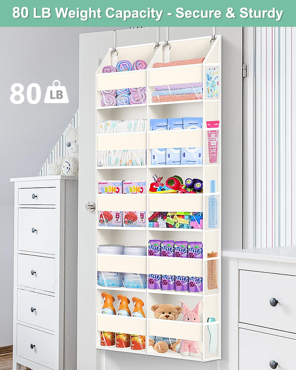 UVIAHOMI dimensions show ample width and height for extra storage.