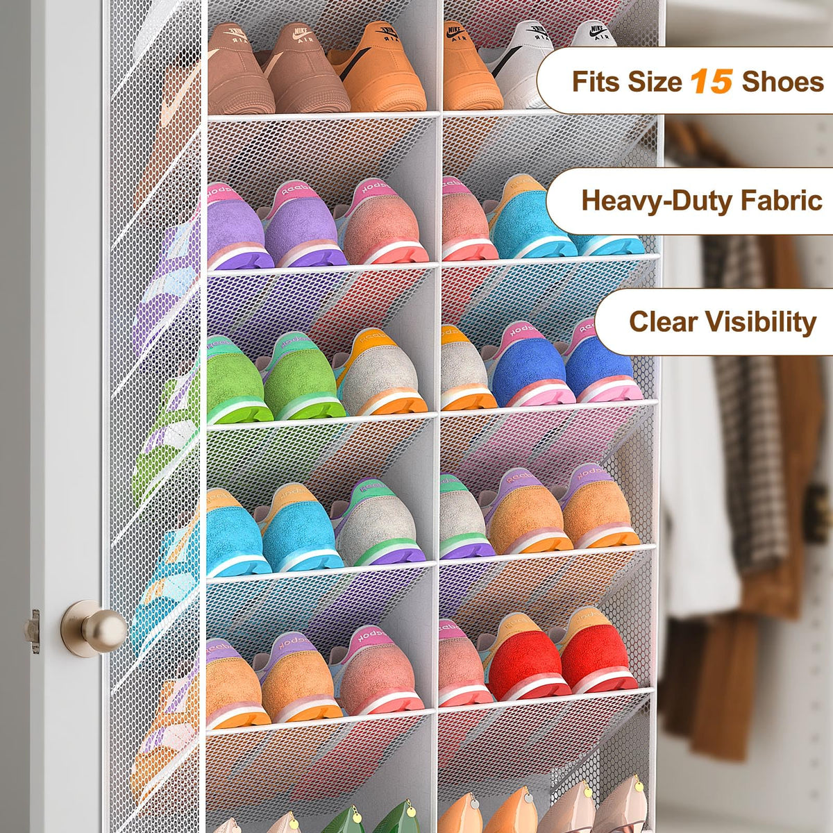 UVIAHOMI 73-inch tall, 22.5-inch wide footprint fits standard doors