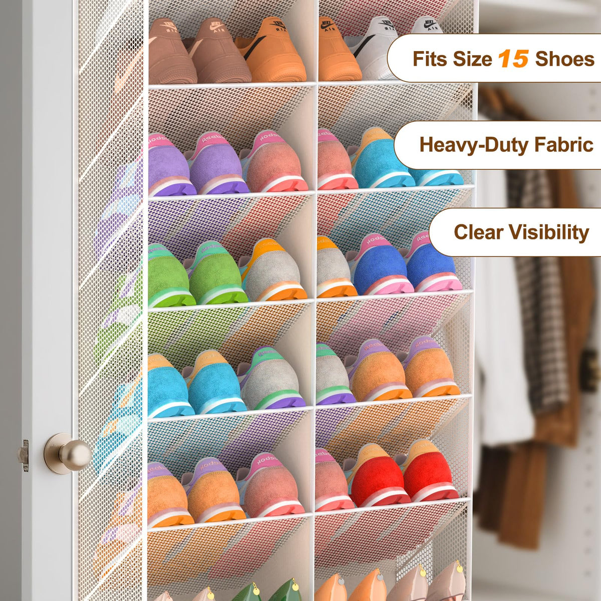 UVIAHOMI door-friendly design fits standard doors up to 1.98 inches thick.