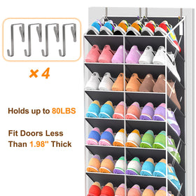 UVIAHOMI family shoe storage accommodates up to 30 pairs for the household.