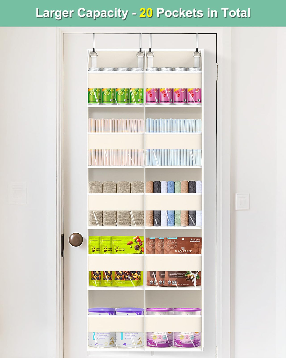 UVIAHOMI heavy-duty organizer supports up to 80 pounds for reliable use.
