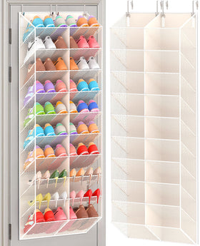 UVIAHOMI over-door shoe organizer with 10-tier design for family footwear.