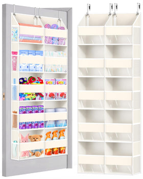 UVIAHOMI five-tier over-the-door organizer helps organize toys.