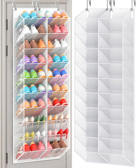 UVIAHOMI over-the-door organizer with 10 tiers providing spacious footwear storage