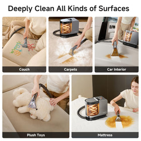 Uwant B400 capacitive buttons reduce hand fatigue during cleaning.