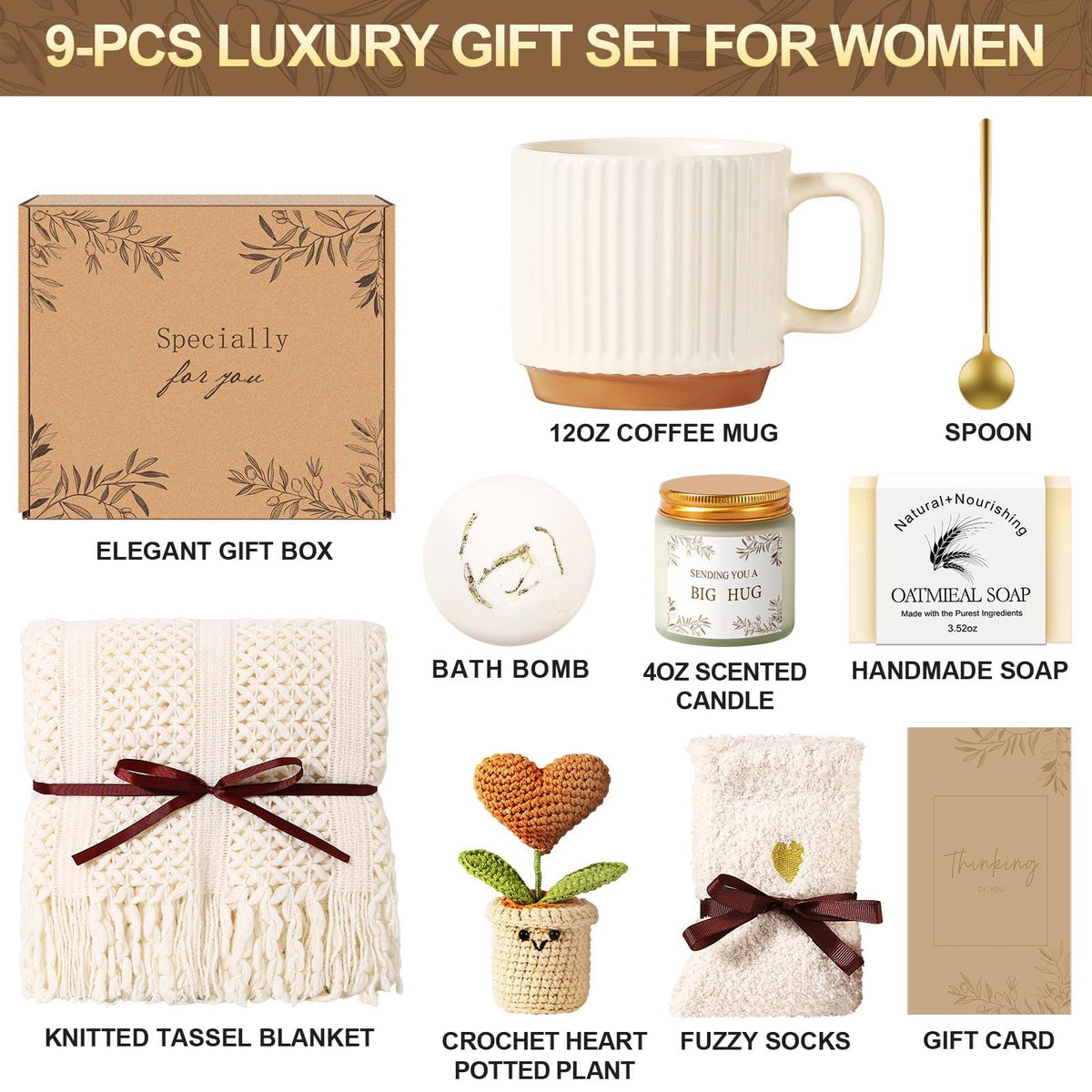 Uwingess ceramic mug with gold spoon for cozy mornings and comforting sips.