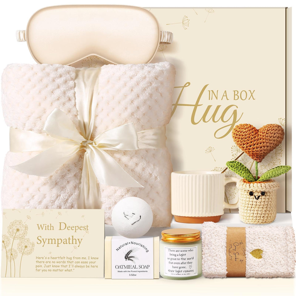 Uwingess luxury throw blanket for comfort during grief