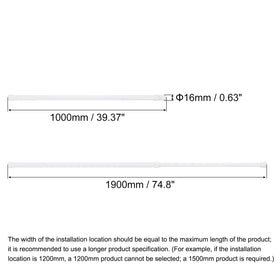 uxcell tension rod end caps provide strong traction on walls and surfaces.