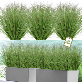 UXORSN Onion Grass outdoor 20-inch — durable faux greenery for year-round scenery.