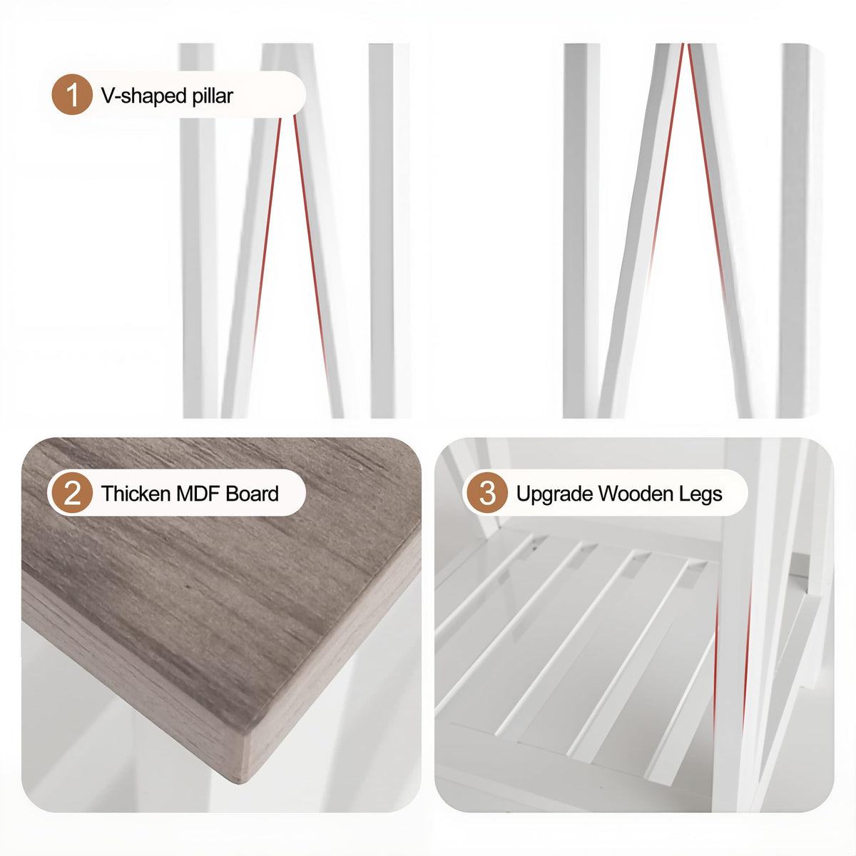 UYIHOME accent table beside sofa for keys, drinks, and decor.