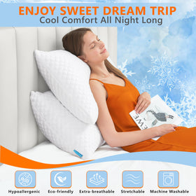 UYWO memory foam core with 3D mesh cover for breathable comfort during the night