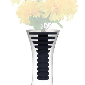 UYX cemetery vase rubber insert front view showing sturdy support for florals
