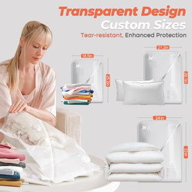 Vacbird 29-inch compression bag ready for compact sweater storage.