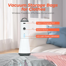 Vacbird 34-inch compression bag optimized for mid-size clothing.