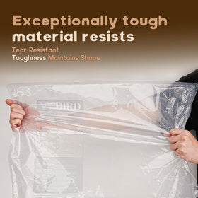 Vacbird airtight, reusable storage keeps clothes organized and compact.