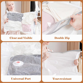 Vacbird four-sizes collection supports organizing clothes, bedding, and bulky items.