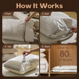 Vacbird large-size bags (23-6x31-5) maximize luggage space efficiently.