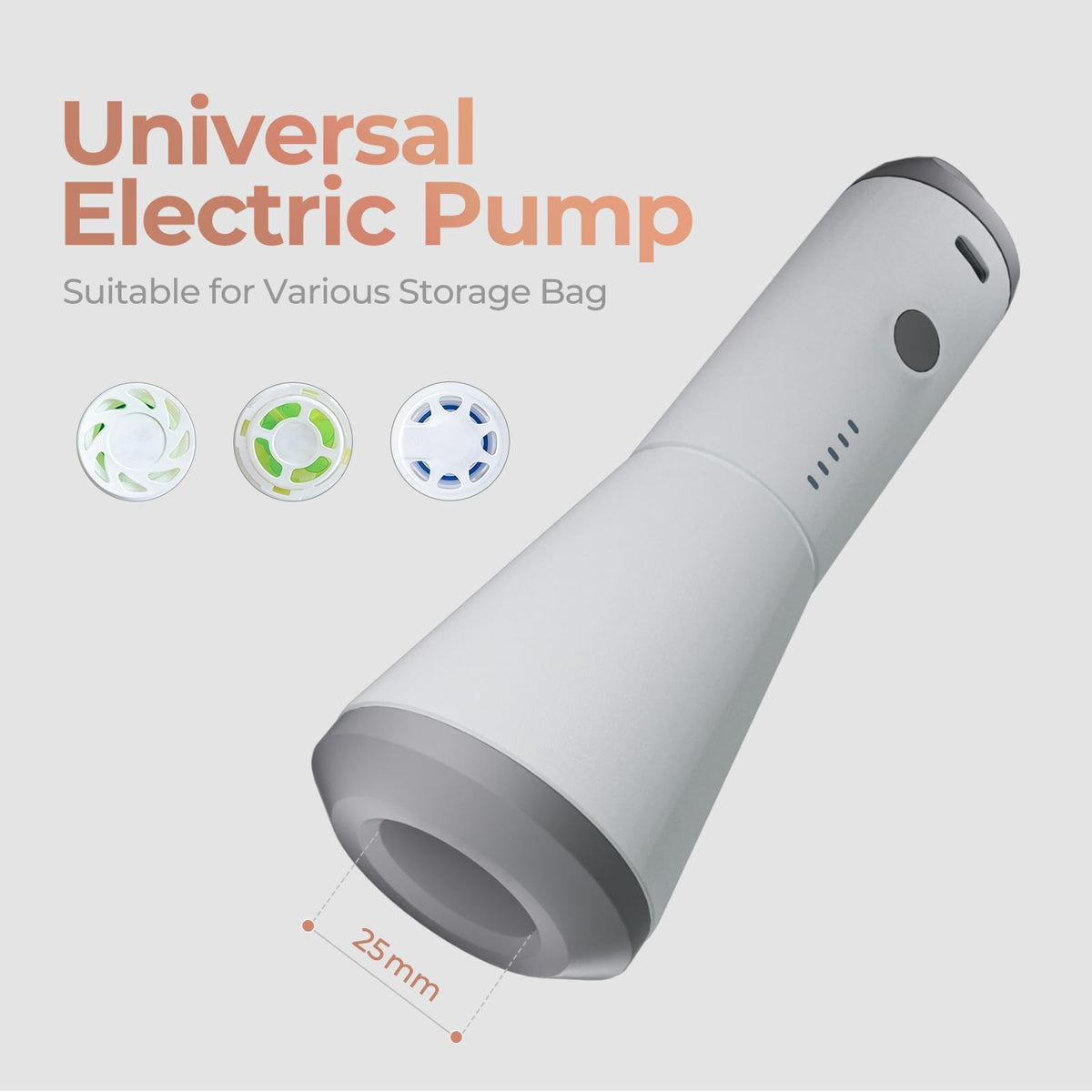 Vacbird one-touch control simplifies auto-compression and stopping the process.