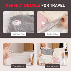 Vacbird pack in a suitcase demonstrating practical travel packing