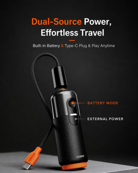 Vacbird VacEase Ultra pump cordless for on-the-go packing.