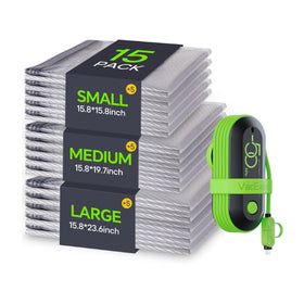Vacbird vacuum bags with USB pump used for fast luggage compression on the go