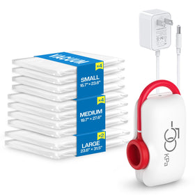 Vacbird vacuum storage bags front view maximizing suitcase space for travel