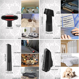VACEXT brush and nozzle combo tool simplifies multi-surface cleaning.