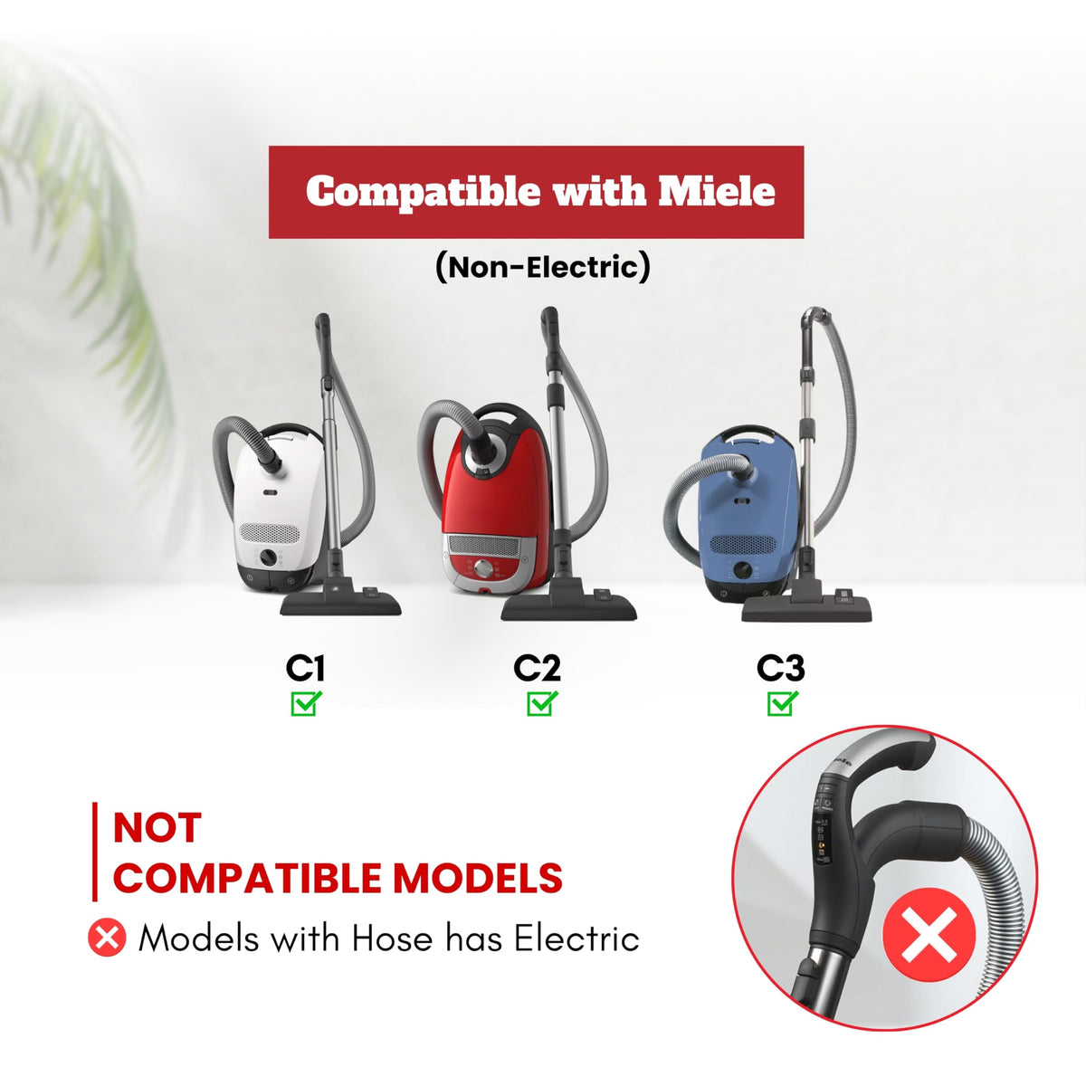 VACEXT note not compatible with Miele S7/U1 uprights