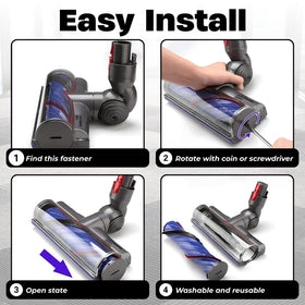 VACEXT pet-hair cleaning head removes long hairs from carpets