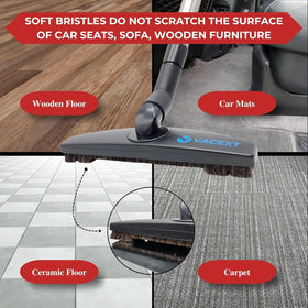 VACEXT horsehair dusting brush on blinds for scratch-free dusting