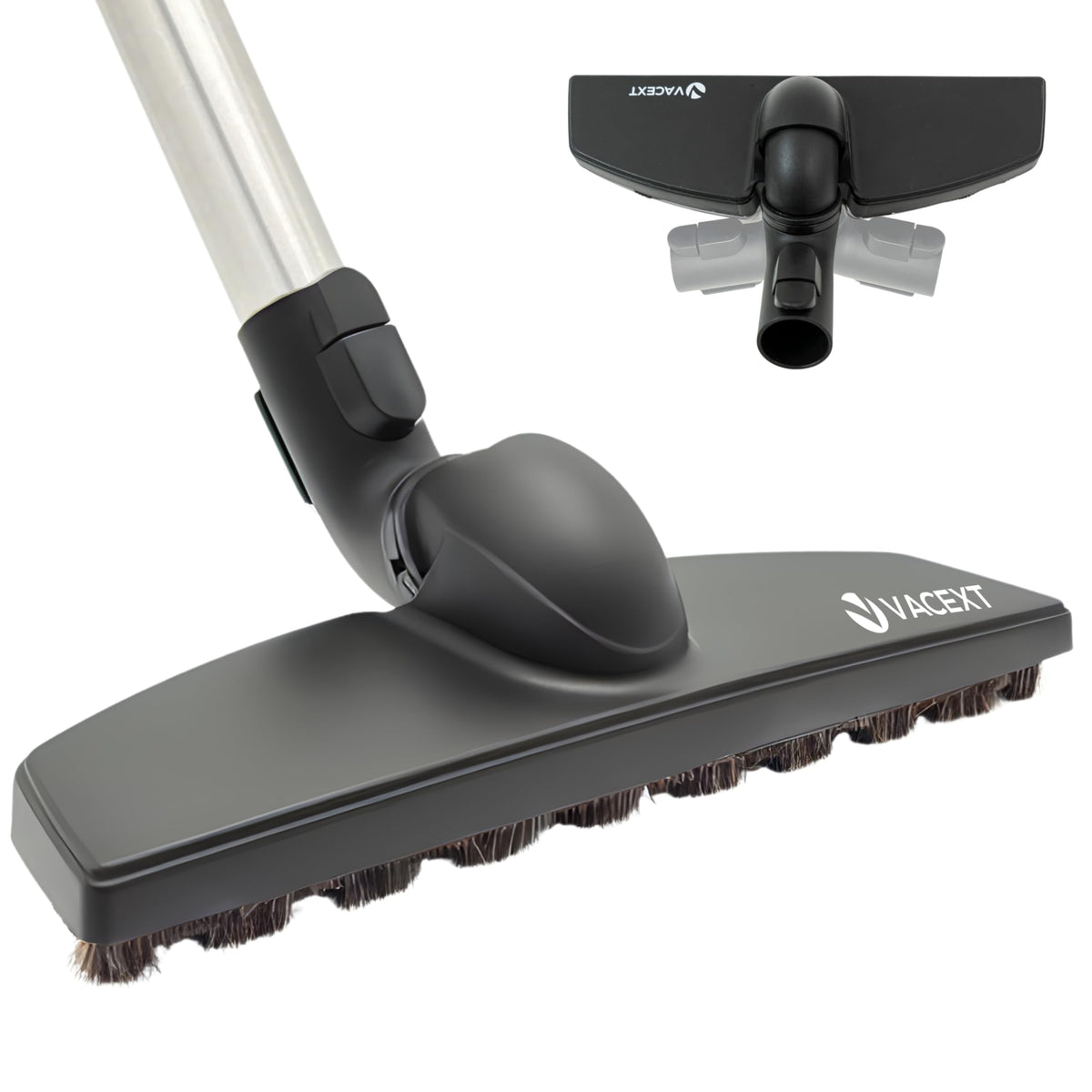 VACEXT Miele hardwood brush head 12in cleans wood floors while protecting delicate finishes.