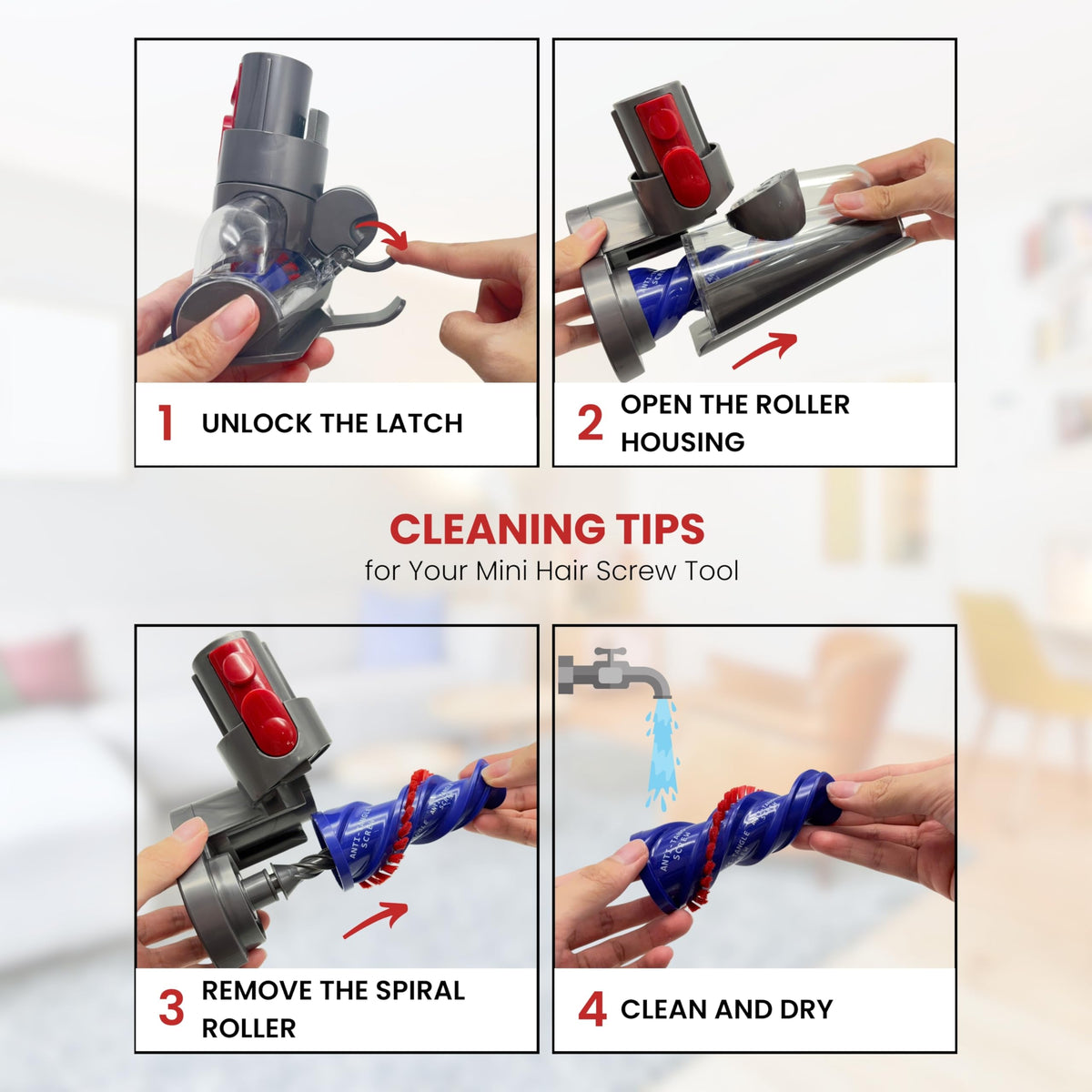 VACEXT reinforced motor delivers powerful suction for deep cleaning tasks
