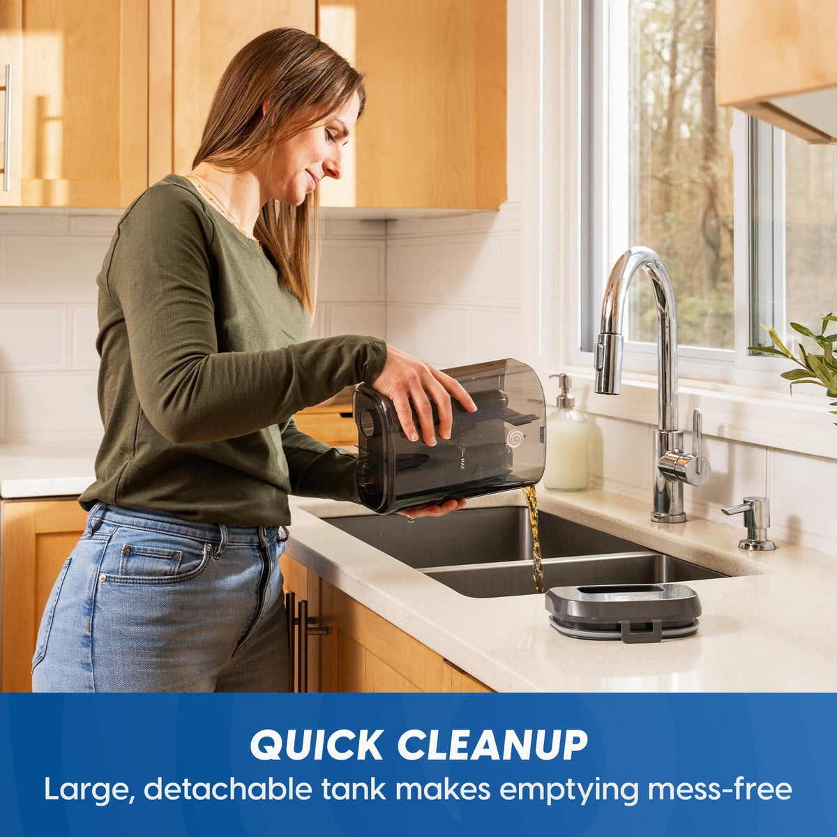 Vacmaster 500 Series 8 oz cleaning formula bottle included for immediate use.