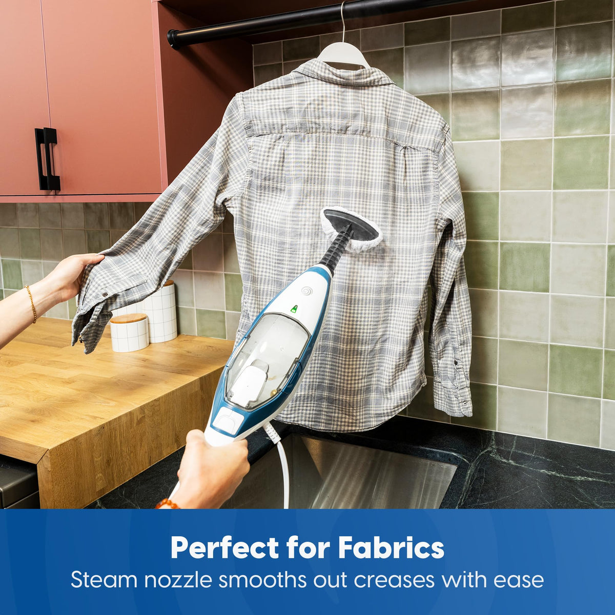Vacmaster SMF1501 carpet refresh uses steam to lift fibers